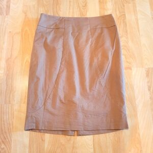 The Limited Camel Brown Pencil Skirt Size 2